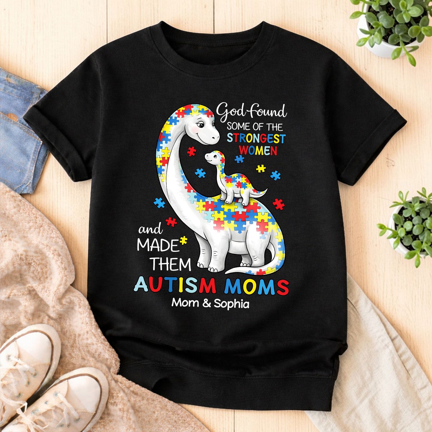 Custom Autism Dinosaur Shirt THUU6250303