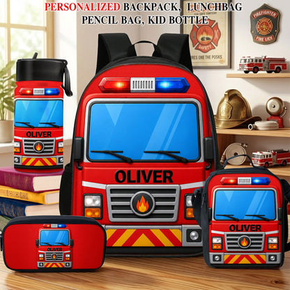 Personalized Back To School Firefighter Kids Backpack NPND6290602