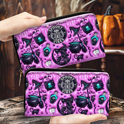 Witch Halloween Leather Handbag UKNT5110901