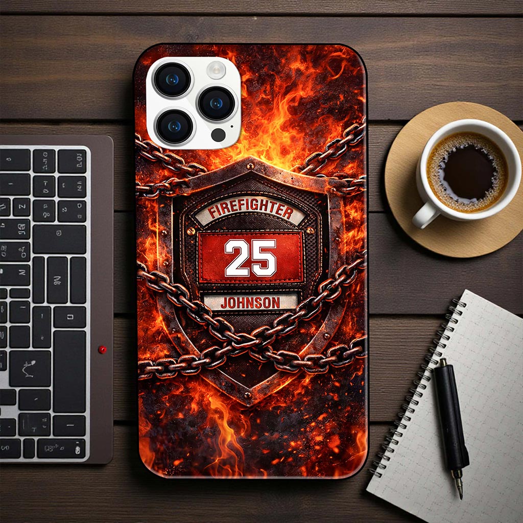 Personalized Firefighter Phone Case UKHA6260102