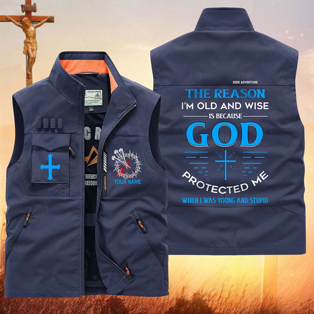 Personalized Jesus Multi-Pocket Vest UKUU6200302
