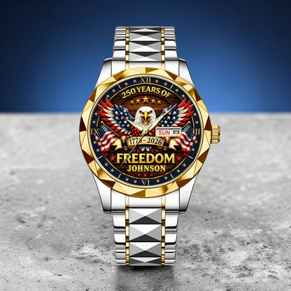 Personalized United State 250th Anniversary  Alloy Luxury Quartz Watch UKND6140301
