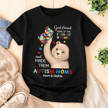 Custom Autism Bear Mom shirt THUU6250305