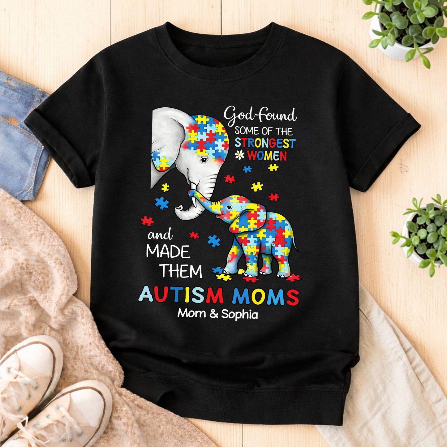 Custom Autism Elephant Shirt THUU6250304