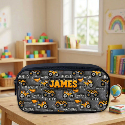 Personalized Back To School Inflat Construction Vehicles Backpack NPHA6030701