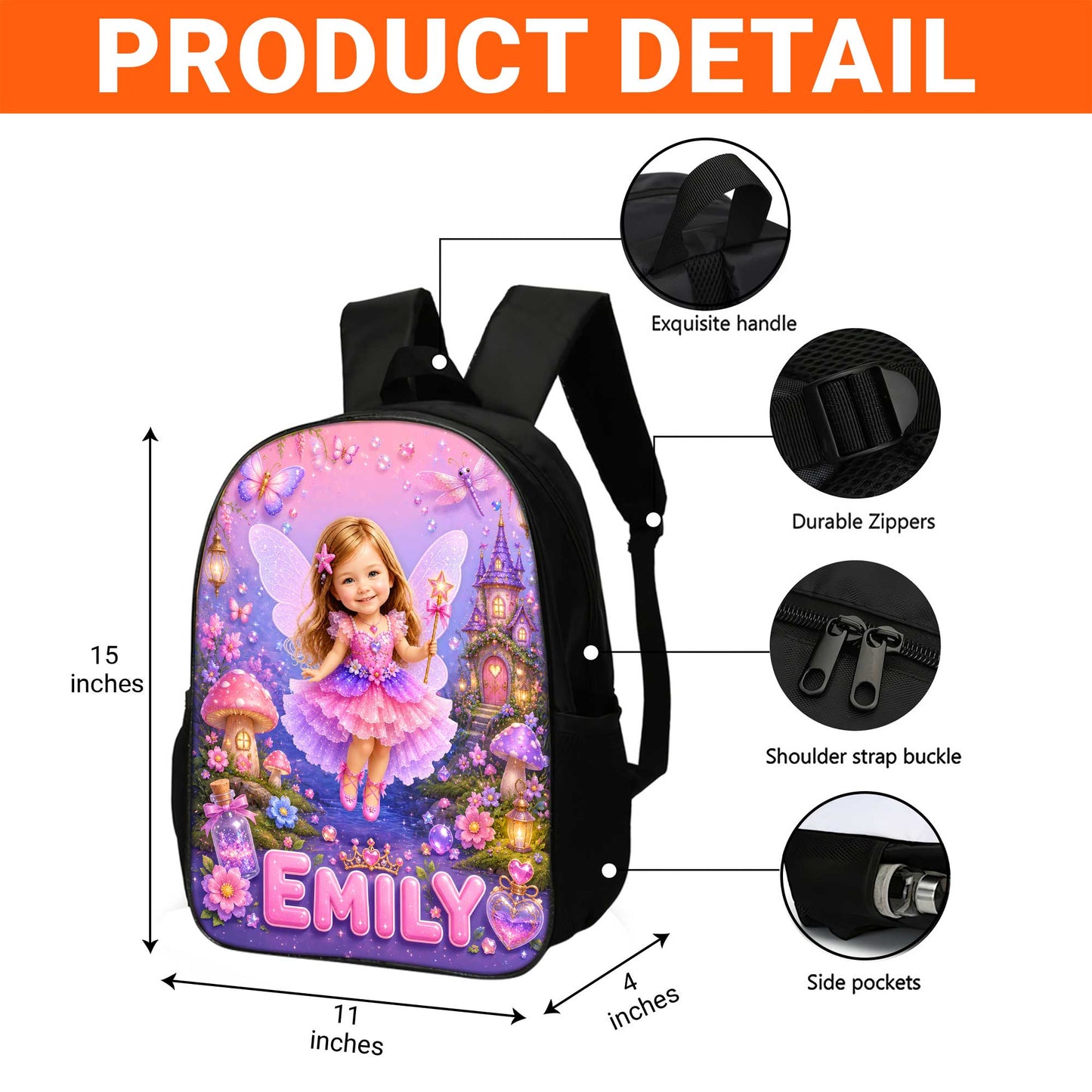 Personalized Photo Kid Back To School, Backpack For Kids UKUU6290603