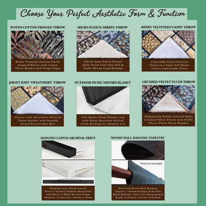 Retro Fall Leaf Woven Blanket QFHM5080801