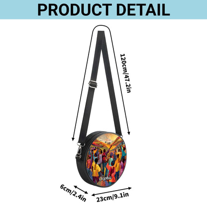 Custom Black Women History Round Crossbaby Bag THUU6060603