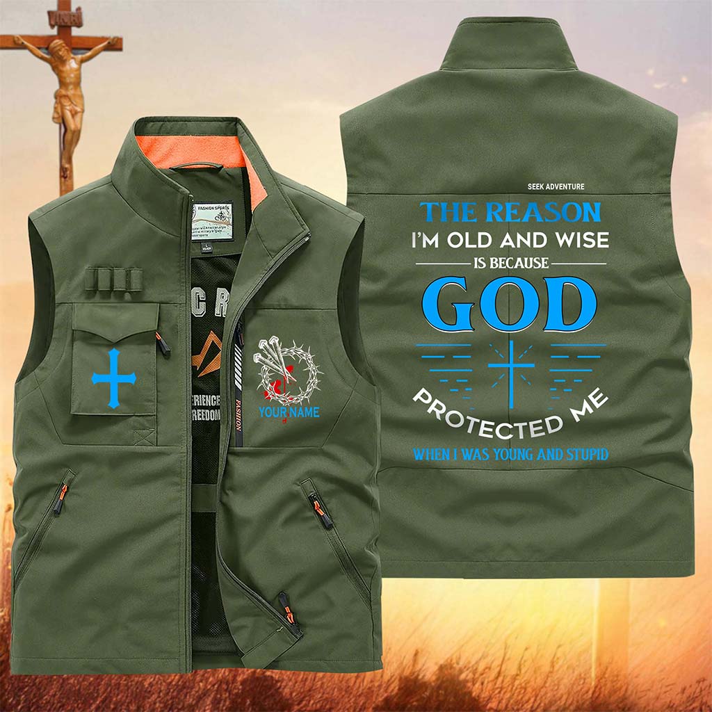 Personalized Jesus Multi-Pocket Vest UKUU6200302