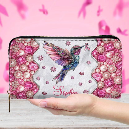 Custom Breast Cancer Awareness Leather Handbag UKNT5080901