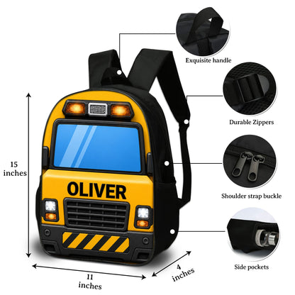 Personalized Back To School Construction Truck Backpack NPND6290601