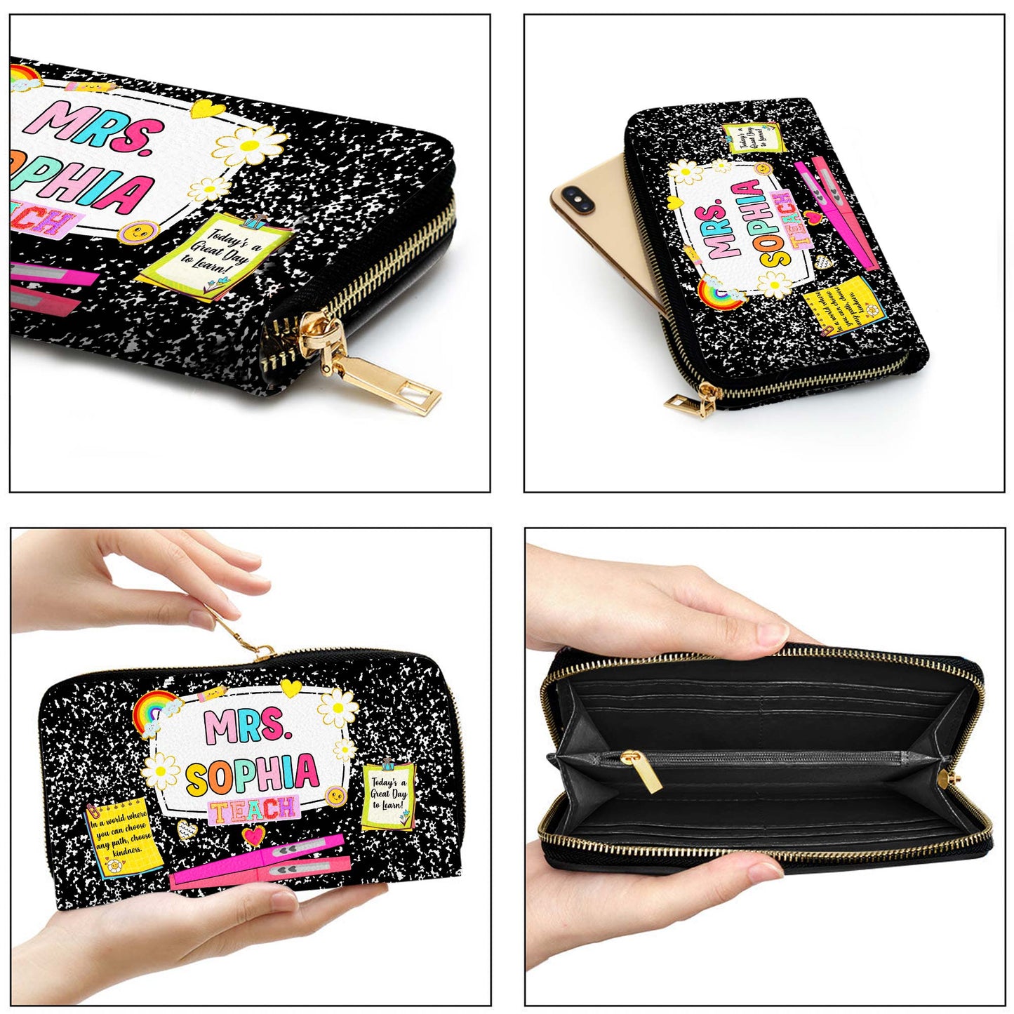 Personalized Teacher PU Leather Handbag, Back To School Gift, First Day Of School, End Of Year Christmas, Teacher Appreciation Bags Gift QFHM4180901