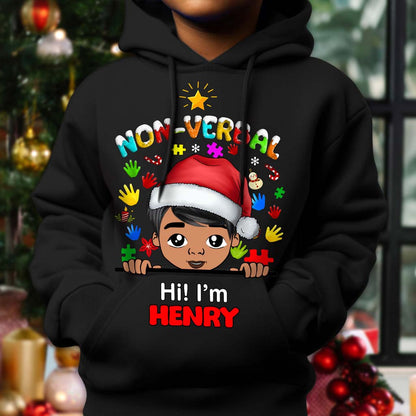 Autism Christmas Shirt For Kids, Holiday Special Needs Gift, Christmas Gift For Autistic Children, Xmas Gift For Autistic Girls, Autistic Boys QFHM4111001