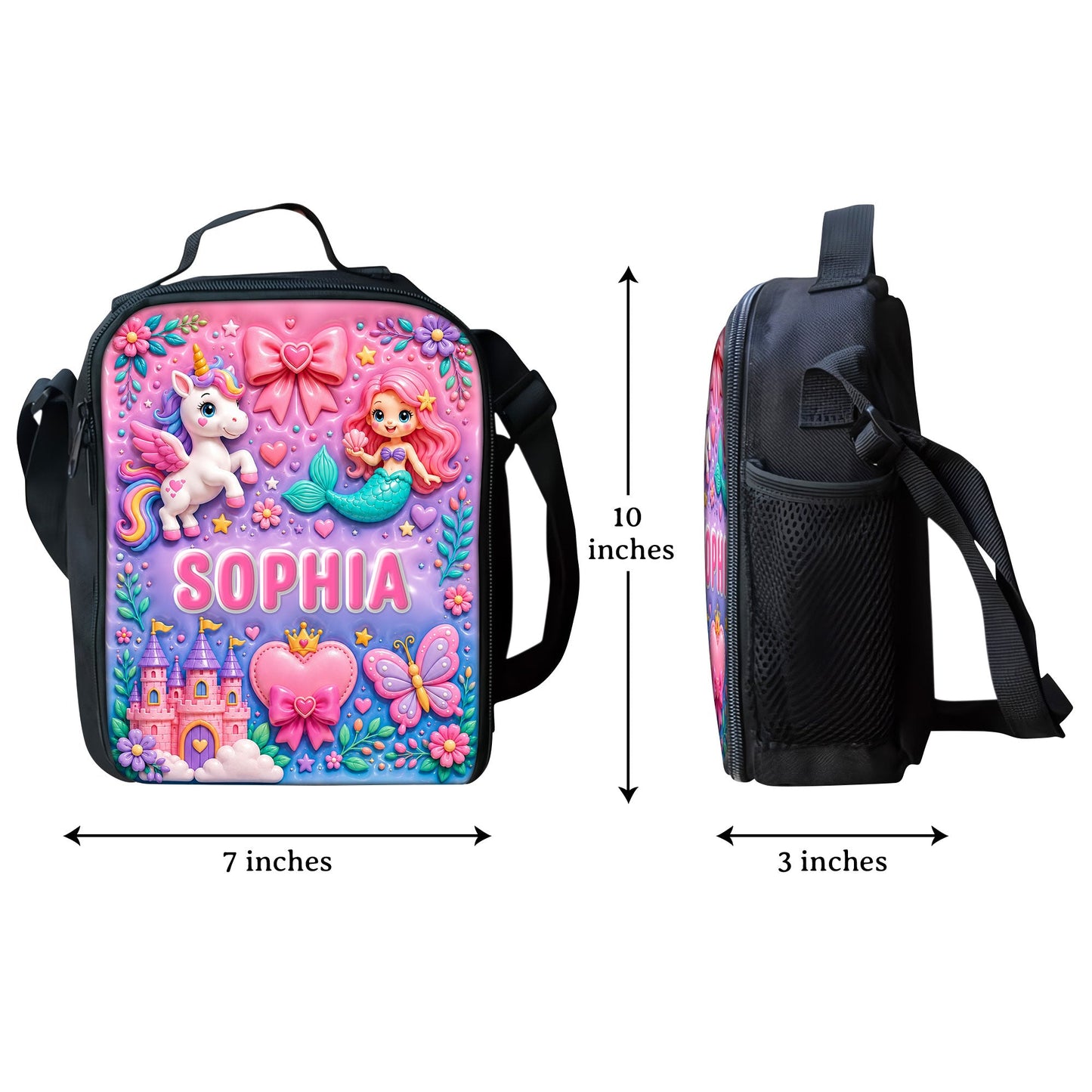 Personalized Back To School, Girl Mermaid Kids Backpack PMND6290604