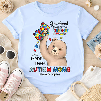 Custom Autism Bear Mom shirt THUU6250305