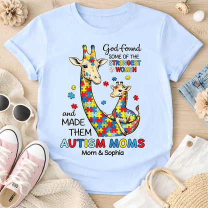 Custom Autism Giraffe Mom Shirt  THUU6250301