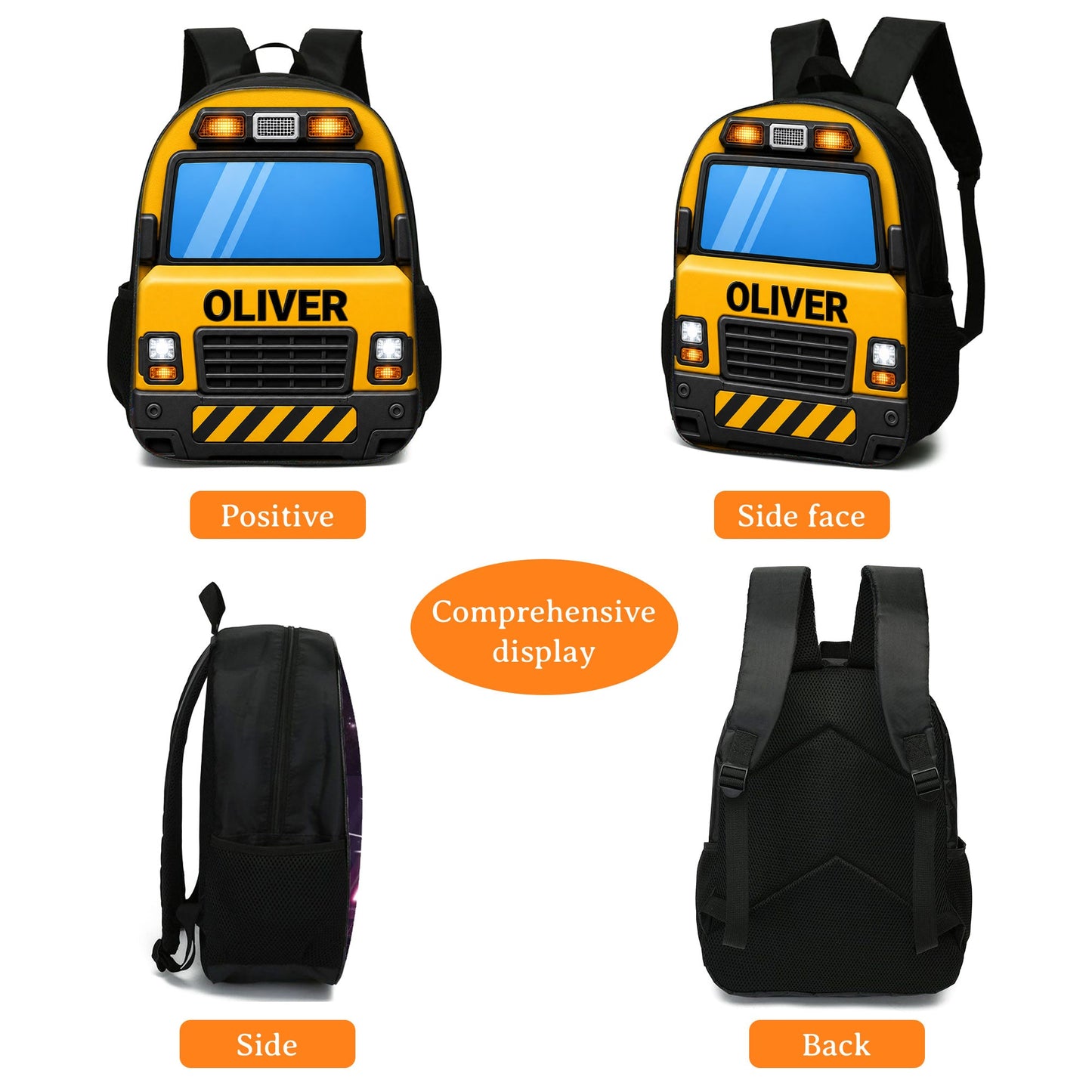 Personalized Back To School Construction Truck Backpack NPND6290601
