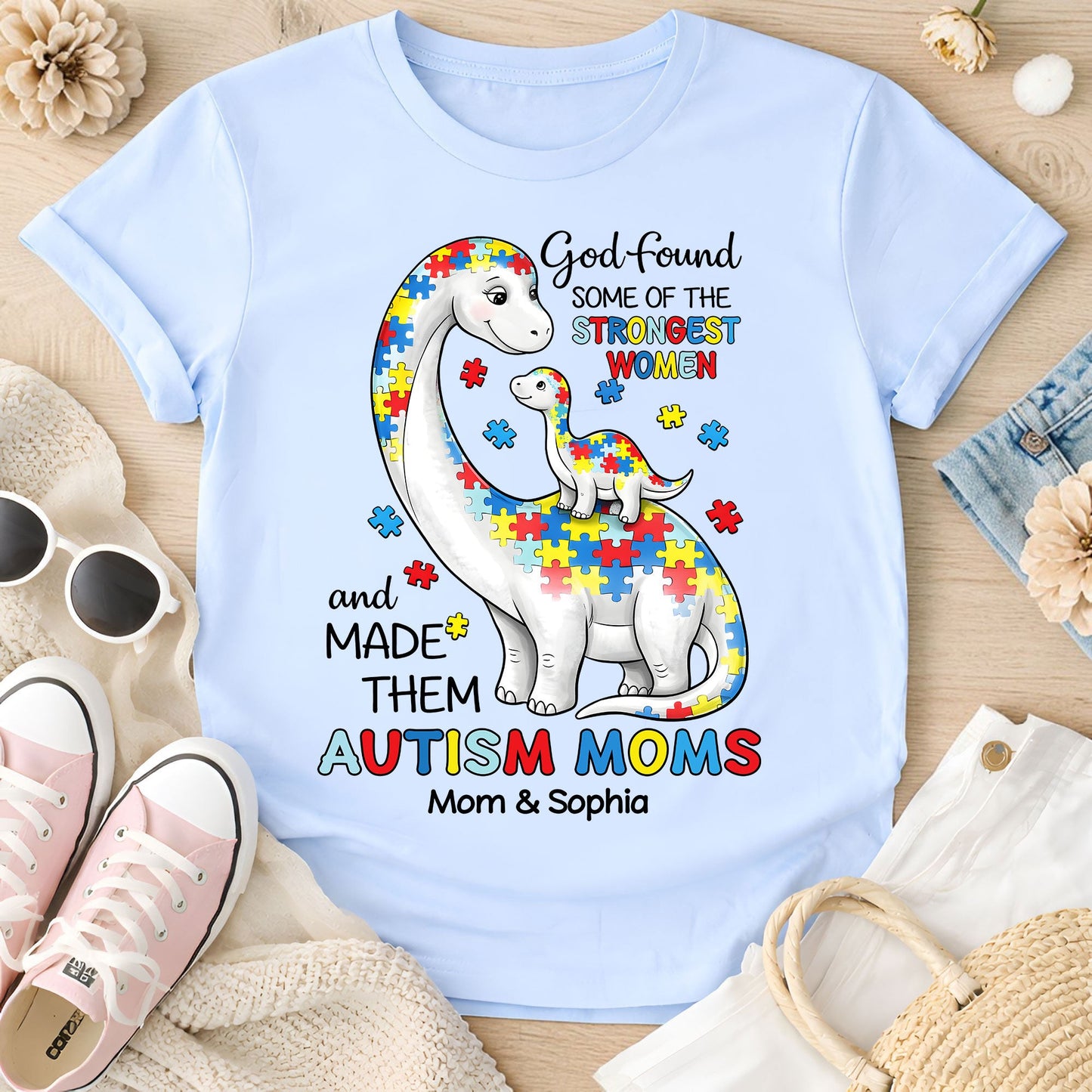 Custom Autism Dinosaur Shirt THUU6250303