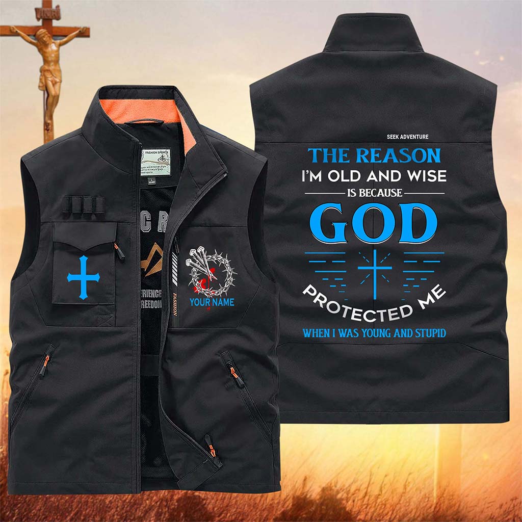 Personalized Jesus Multi-Pocket Vest UKUU6200302