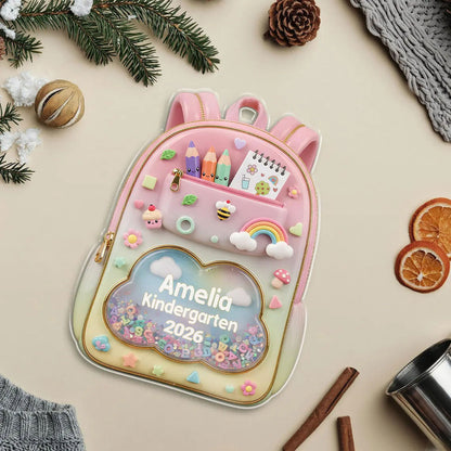 Personalized Kids School Backpack Ornament: Teacher & Student Decor, Kids Christmas Gift UKUU6080703