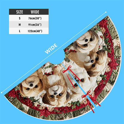 Shih Tzu Christmas Tree skirt UKPY5051102