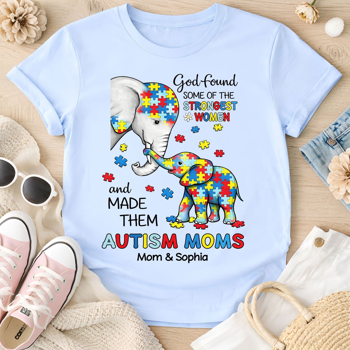 Custom Autism Elephant Shirt THUU6250304