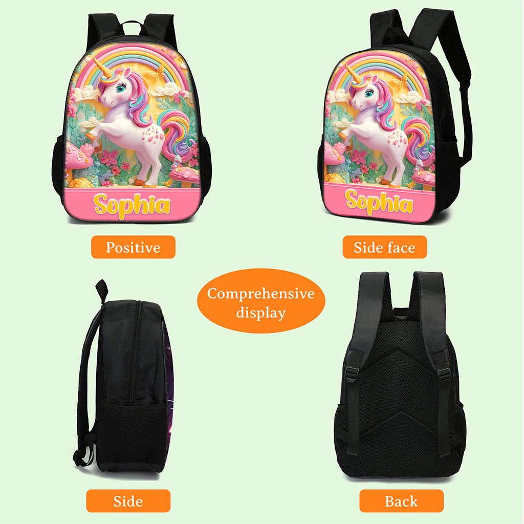 Personalized Unicorn Back To School Backpack QFND5020802