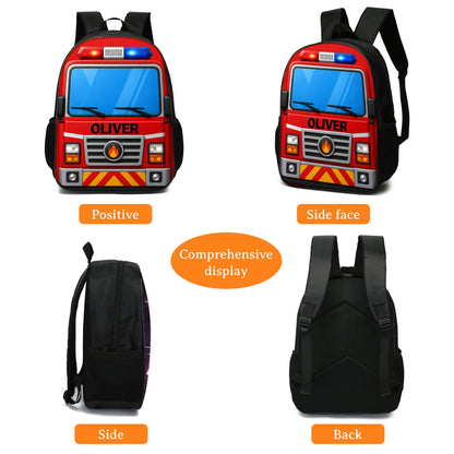 Personalized Back To School Firefighter Kids Backpack NPND6290602