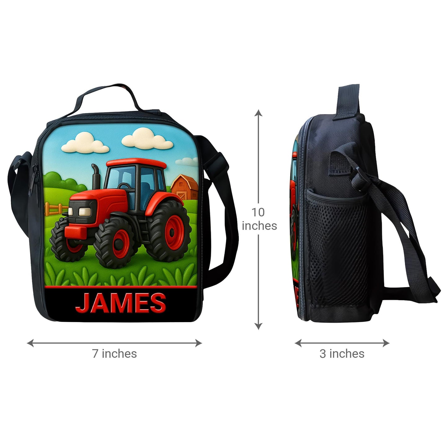 Personalized Red Tractor Back To School Backpack UKHA5050801