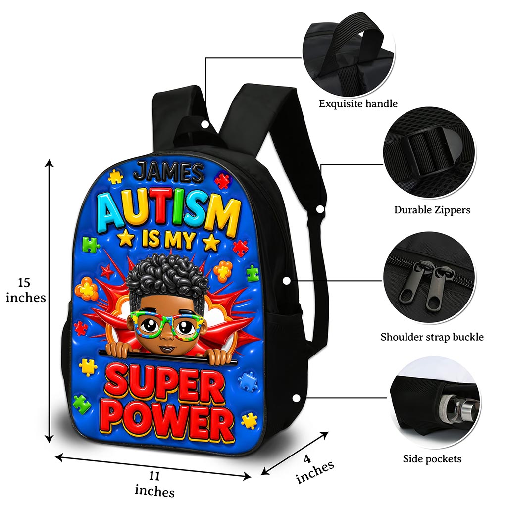 Personalized Back To School Autism Backpack NPND6030701
