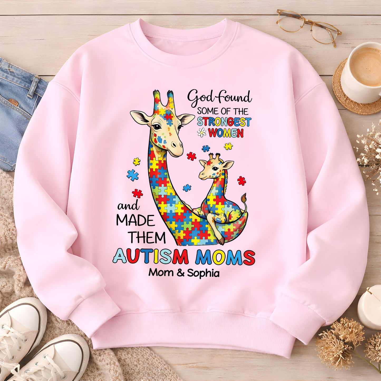 Custom Autism Giraffe Mom Shirt  THUU6250301