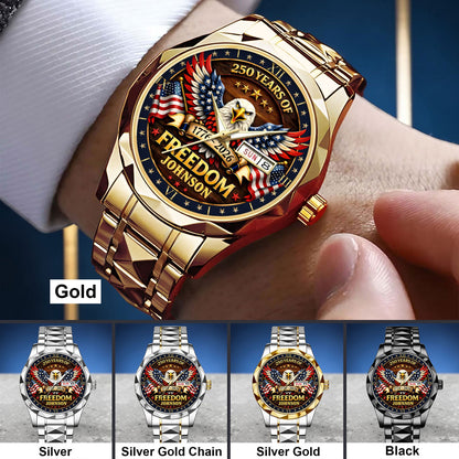 Personalized United State 250th Anniversary  Alloy Luxury Quartz Watch UKND6140301