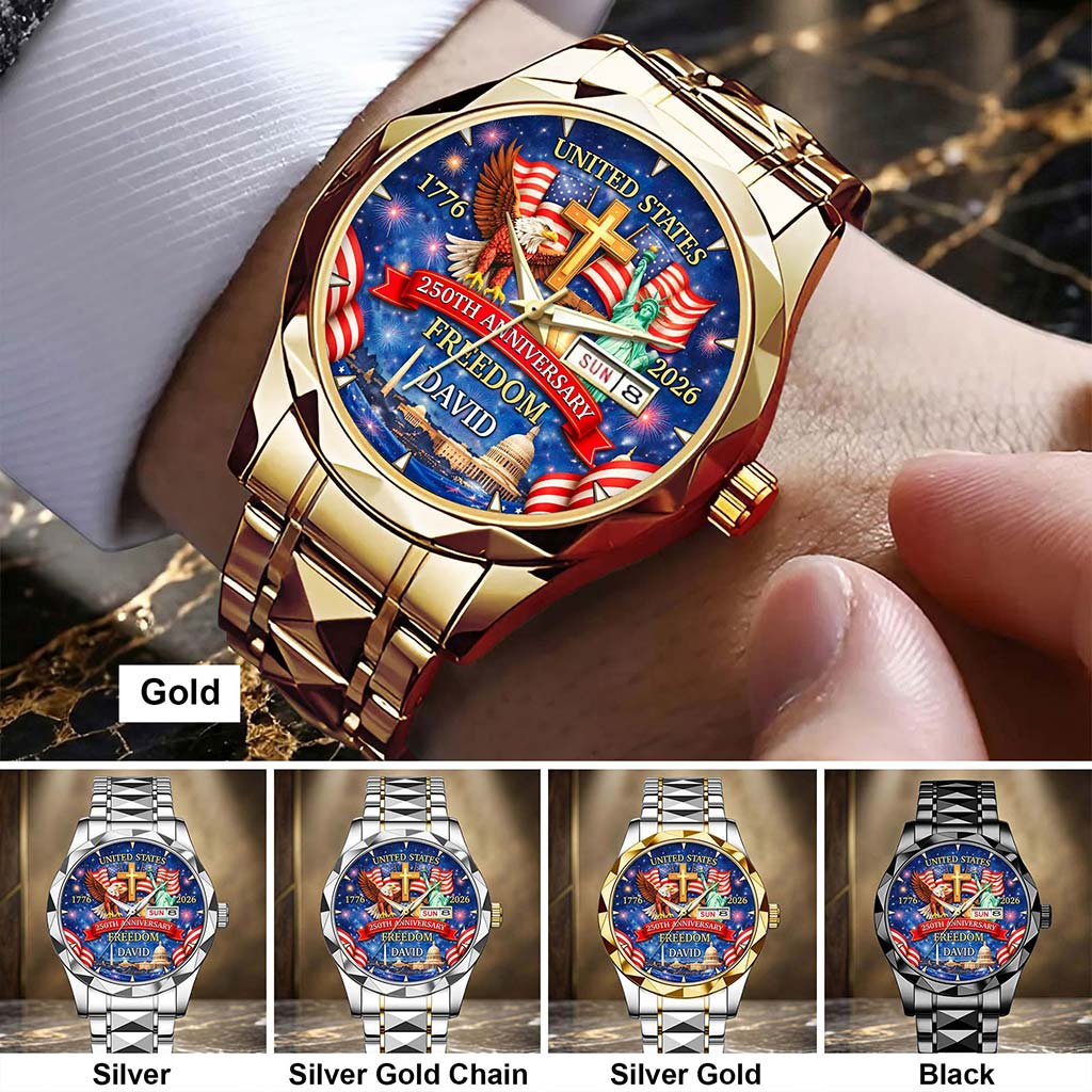 Personalized United State 250th Anniversary Alloy Luxury Quartz Watch UKHA6100402