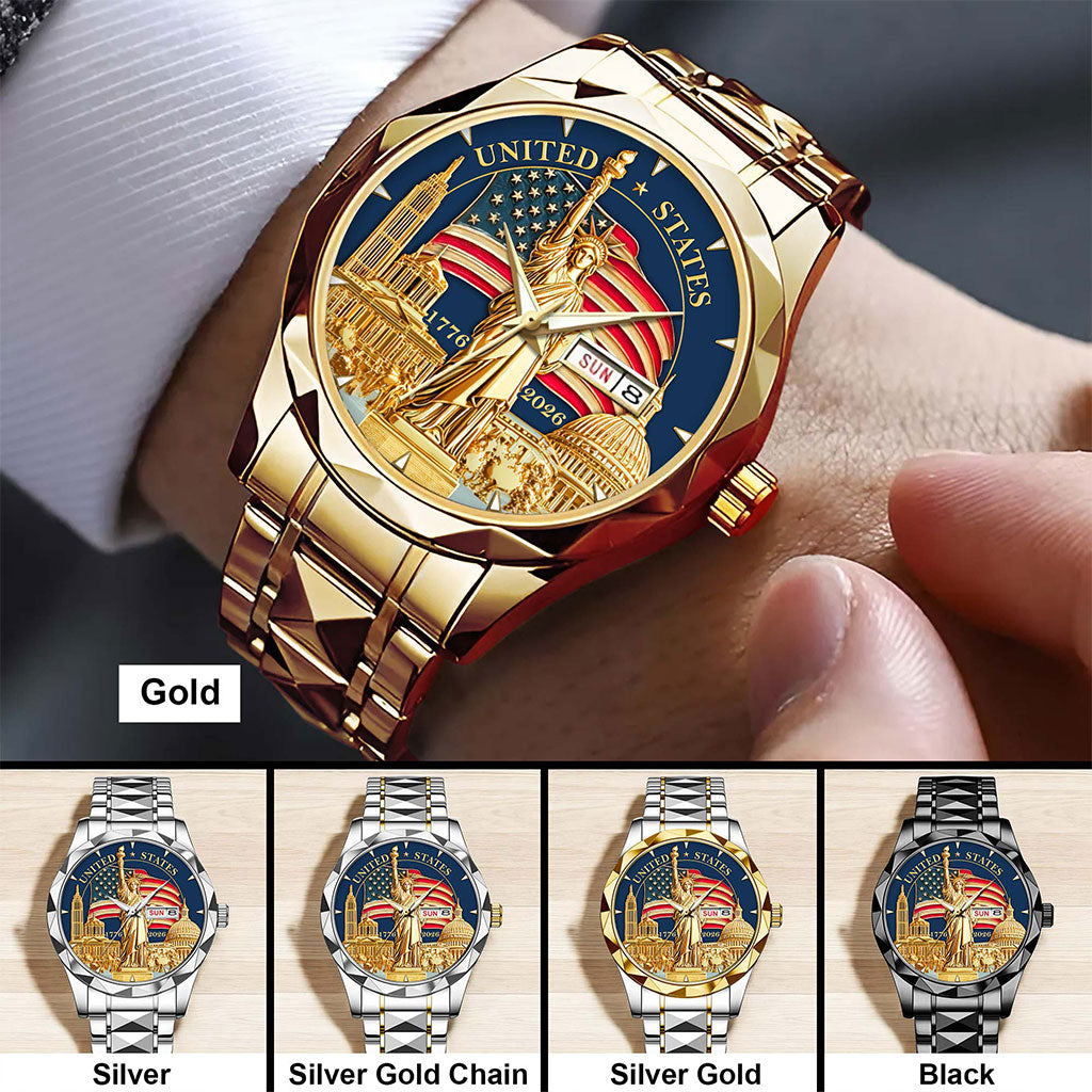 United States 250th Anniversary Alloy Luxury Quartz Watch QFHA6100105