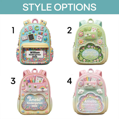 Personalized Kids School Backpack Ornament: Teacher & Student Decor, Kids Christmas Gift UKUU6080703