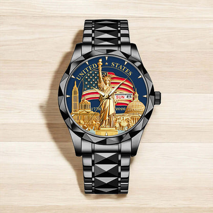 United States 250th Anniversary Alloy Luxury Quartz Watch QFHA6100105