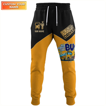 Personalized Name School Bus Driver 3D All Over Printed Clothes UKNT6290702