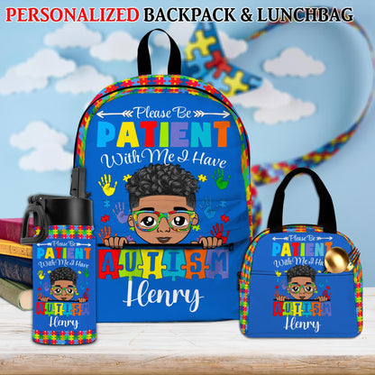 Personalized Backpack for Kids with Autism - Back To School Bag for Autistic Child QFHM4040703-DX