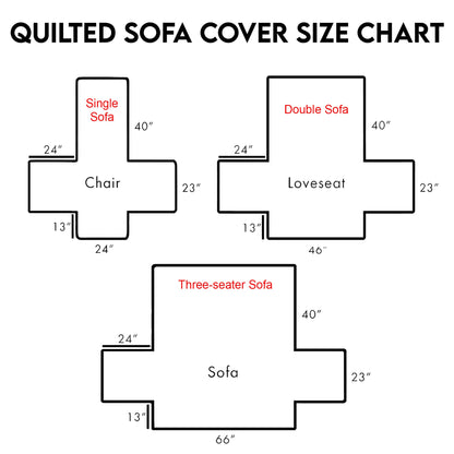Breast Cancer Quilted Sofa Cover QFNT5291010