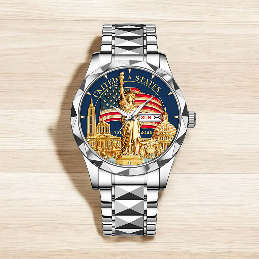 United States 250th Anniversary Alloy Luxury Quartz Watch QFHA6100105