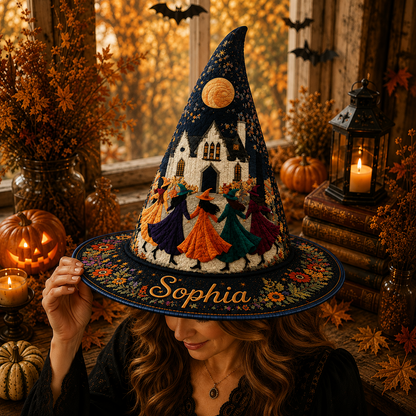 Personalized Witch Halloween Quilted Witch Hat UKND6070814