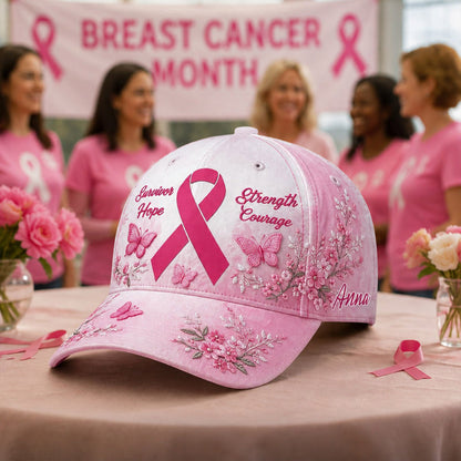 Personalized Breast Cancer Awareness 3D Cap UKNT6080401