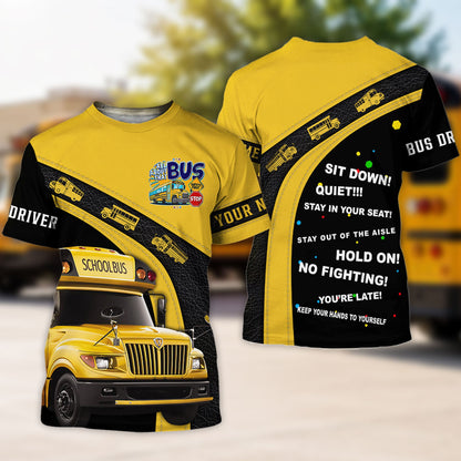 Personalized School Bus Driver 3D All Over Printed Clothes UKNT6280707