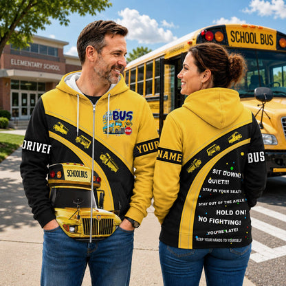 Personalized School Bus Driver 3D All Over Printed Clothes UKNT6280707